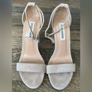 Steve Madden Women's Beige Block Heels